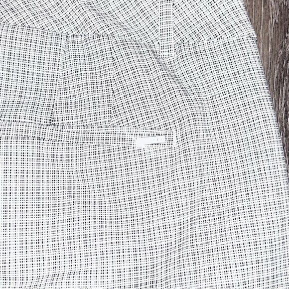 White House Black Market Pants Womens Size 8 Black Check Woven The Slim Crop - Picture 6 of 6